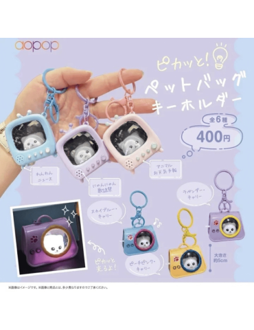 Gachapon Pikatto Pet Bag Keychain