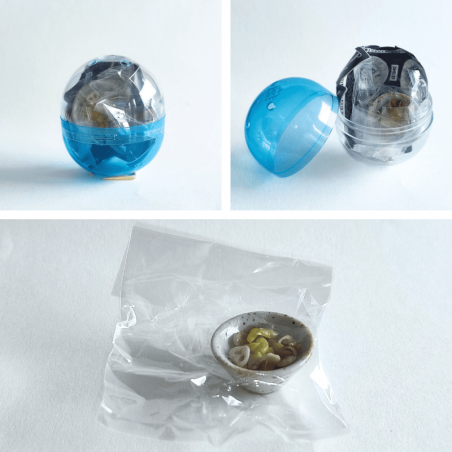 Gashapon miniature plat japonais