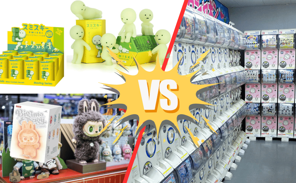 GACHAPON vs. BLINDBOX (Smiski, Labubu, Pop Mart)